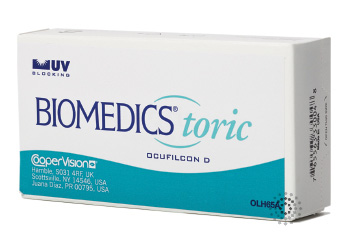 Biomedics Toric contact lenses